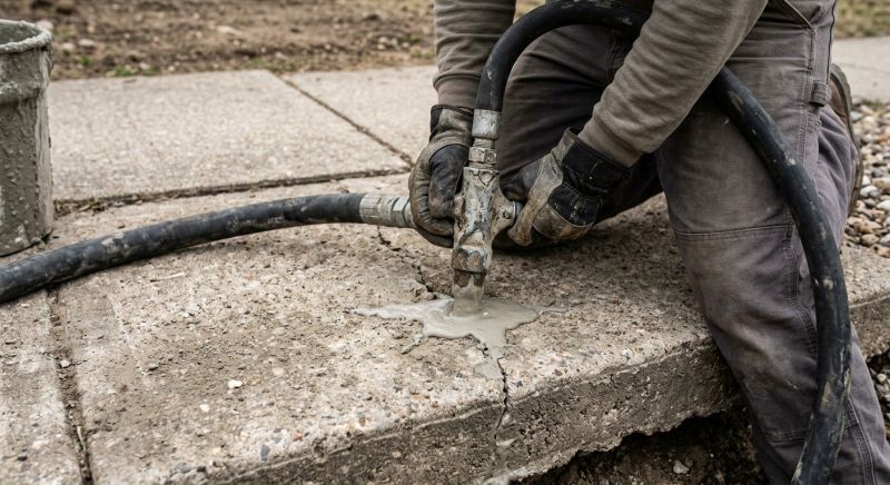 Concrete Settlement Repair in Des Moines, IA