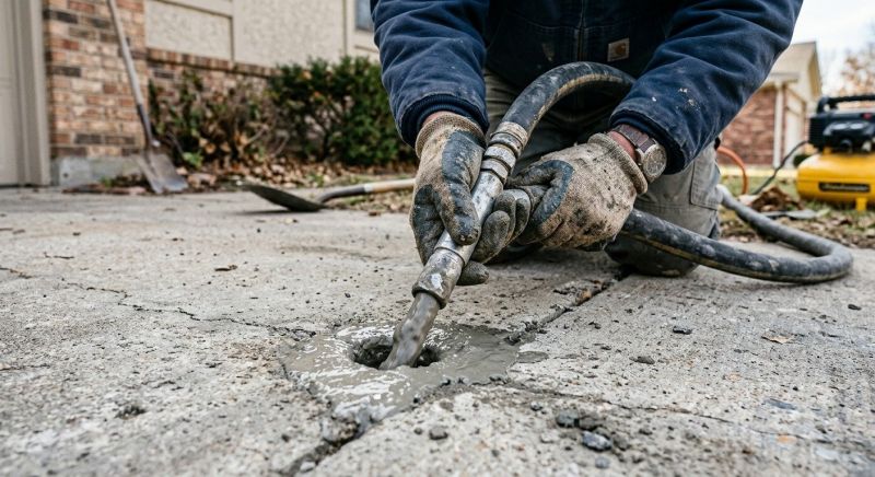 Driveway Slab Lifting in Des Moines, IA