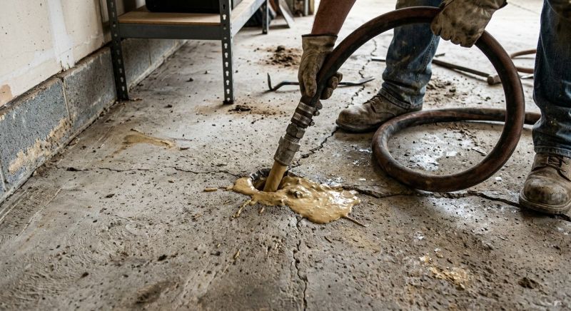 Sunken Driveway Lifting in West Des Moines, IA