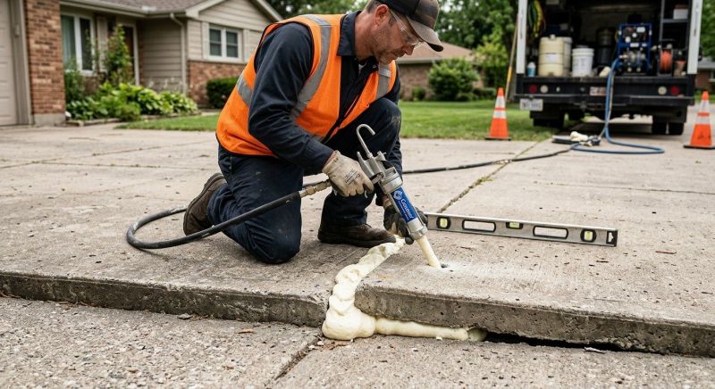 Sunken Driveway Lifting in Miami Dade County, FL